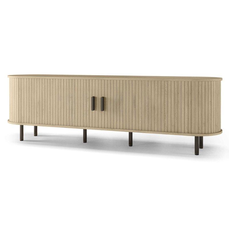 Açık Meşe Lameli Kapaklı TV Ünitesi 180x55 cm - 79018