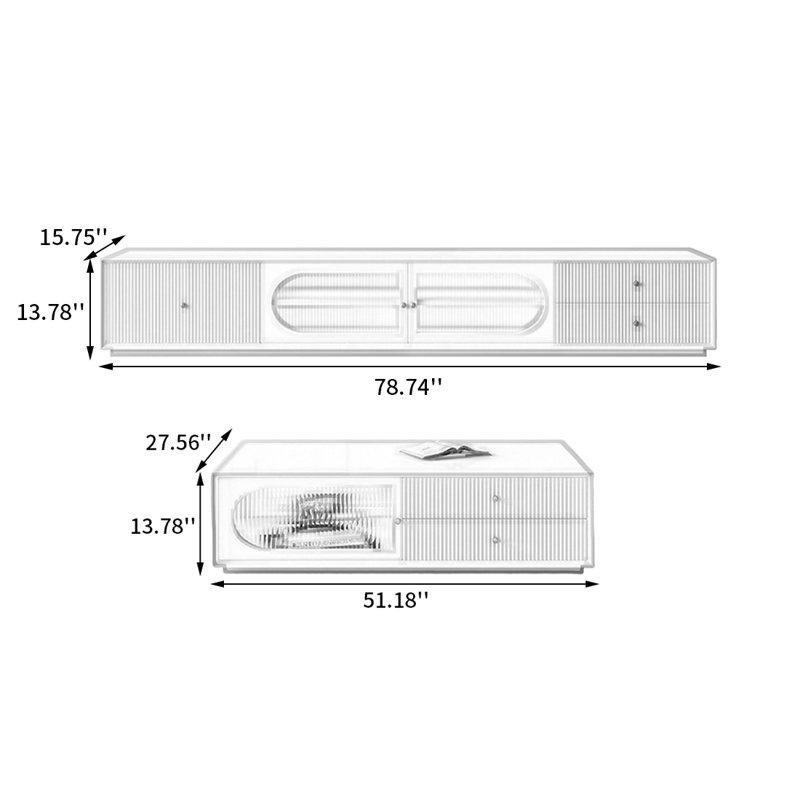 Açık Renkli Endüstriyel Ahşap TV Ünitesi ve Orta Sehpa Takımı - 79708