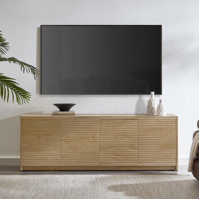 Ahşap Görünümlü Açık Kahverengi TV Ünitesi 178 cm