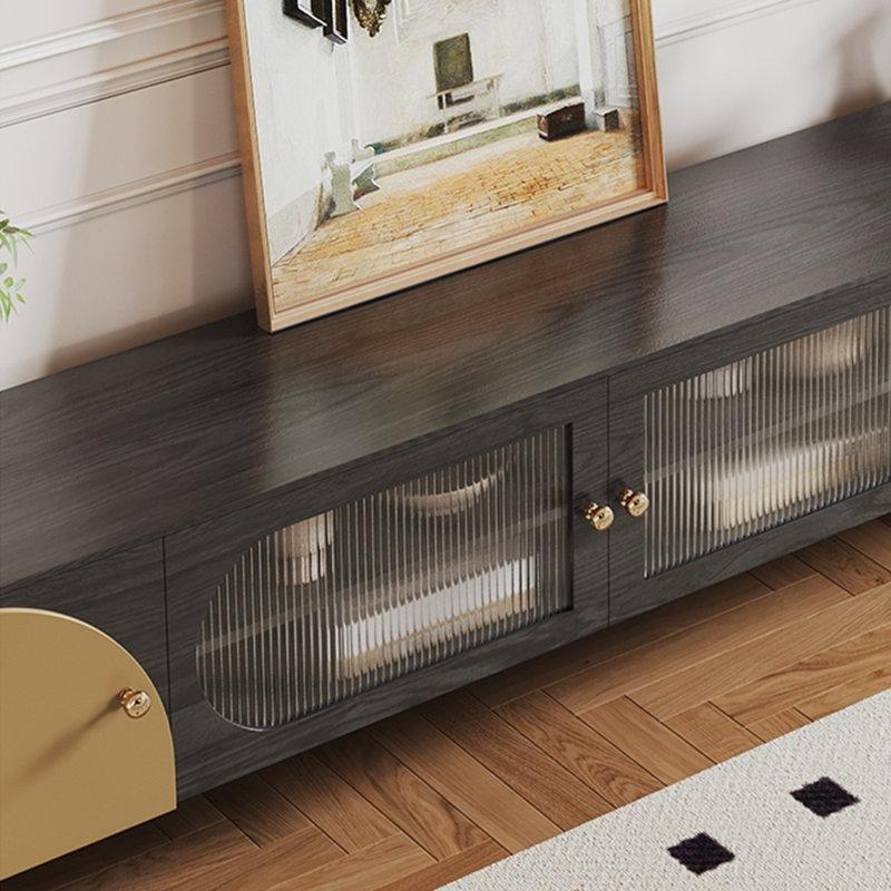 Altın Detaylı Retro Tarzı TV Ünitesi 160x39x49 cm - 79306