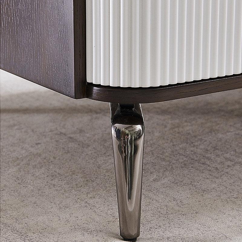 Altın Detaylı Taş Üstlü Metal TV Ünitesi 200x40x42 cm - 79285