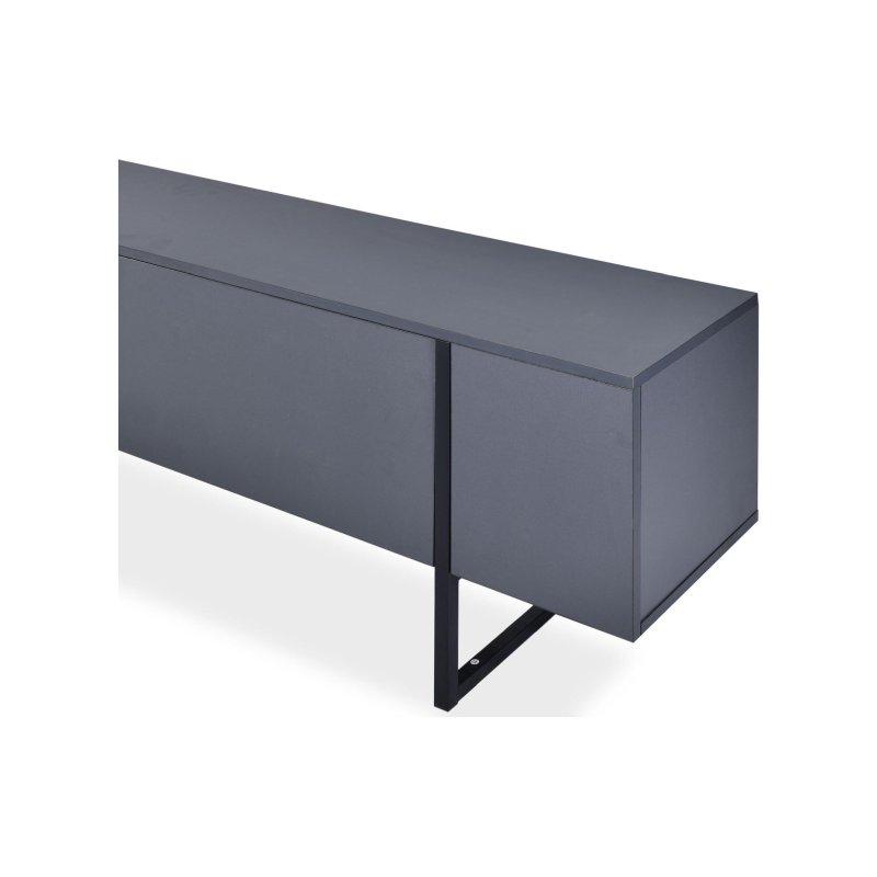 Antrasit Gri Metal Ayaklı 180 cm TV Sehpası