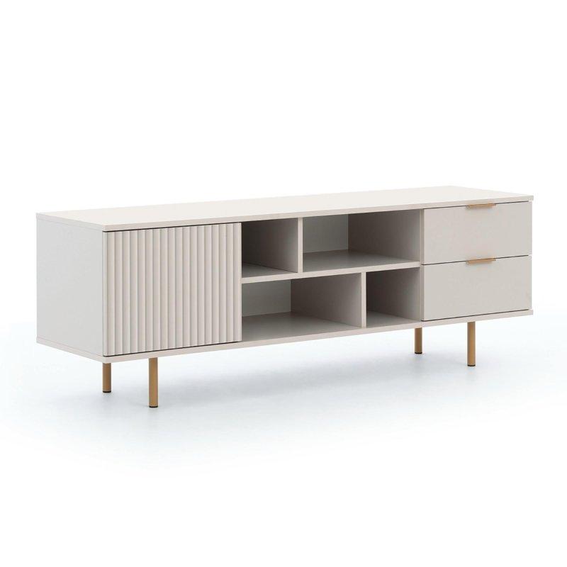 Beaj Renkli Metal Ayaklı TV Ünitesi 150x52 cm - 78940