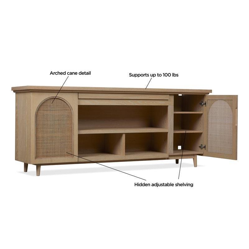 Beyaz Meşe Bohem TV Ünitesi 192 cm