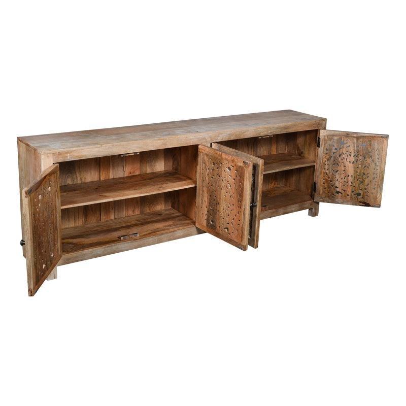 Bohem TV Ünitesi Mango Ağacı El Oymalı 218x41x76 cm