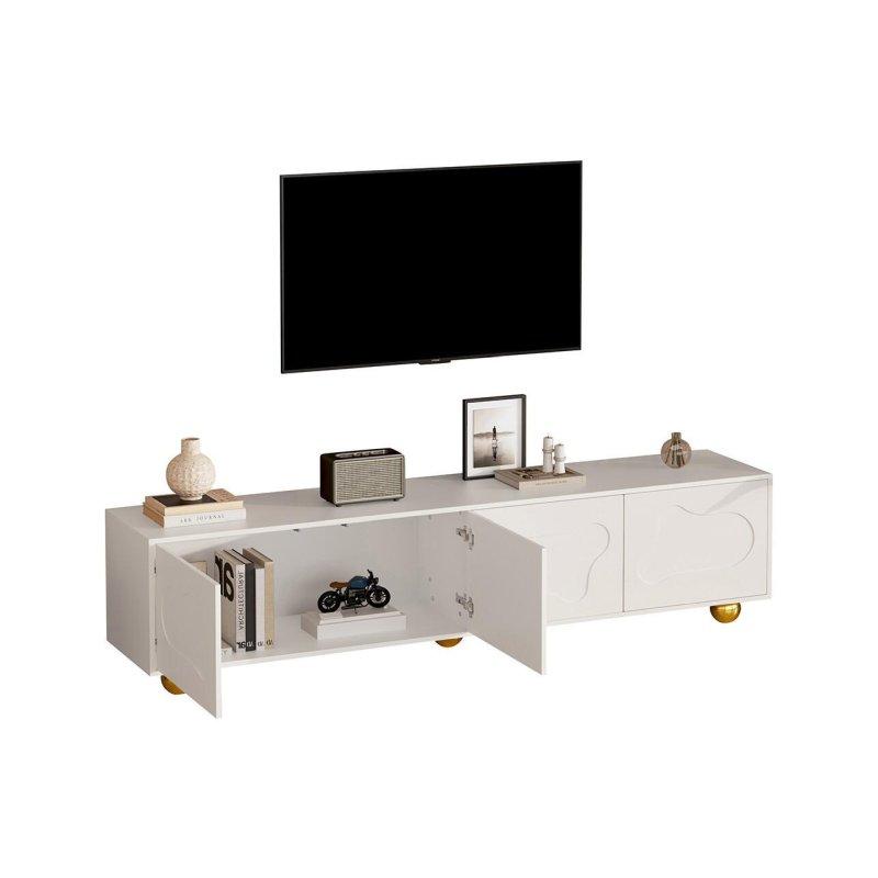 Bulut Desenli Beyaz TV Ünitesi 180 cm - Tasarım 18