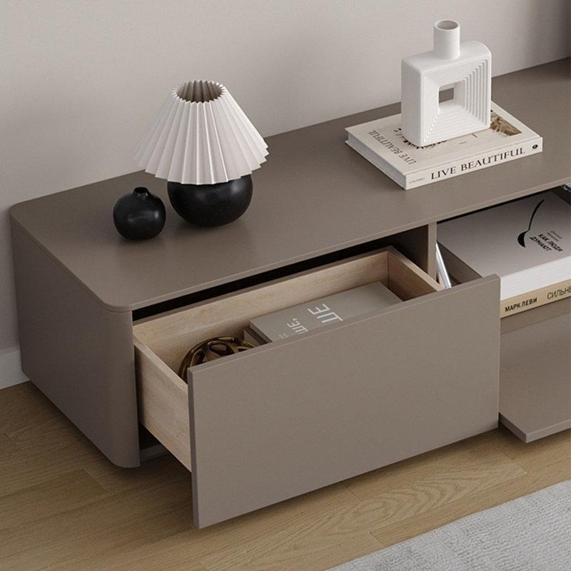 Çam Ahşap Çekmeceli Gri TV Ünitesi ve Orta Sehpa Takımı - 79741