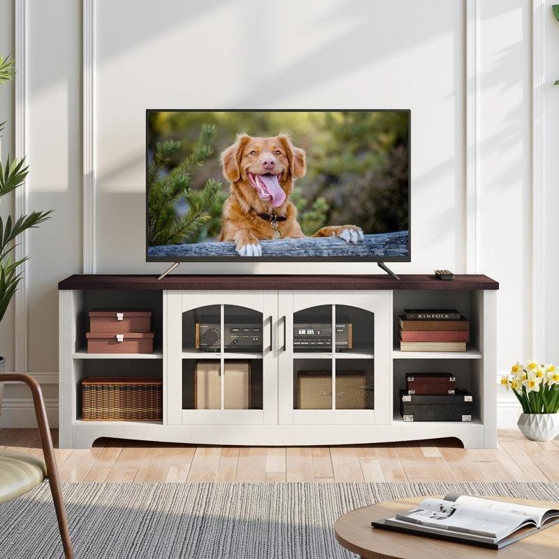 Cam Kapılı Modern Dolaplı TV Ünitesi 147 cm - 78805