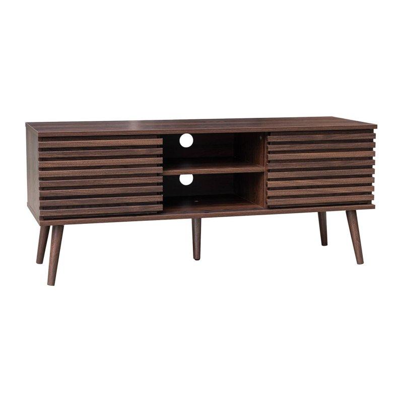 Ceviz Desenli Modern Ahşap TV Sehpası 120 cm