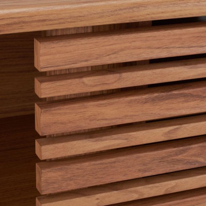 Ceviz Rengi Endüstriyel Ahşap Rustik TV Ünitesi 118x39x47cm - 79138