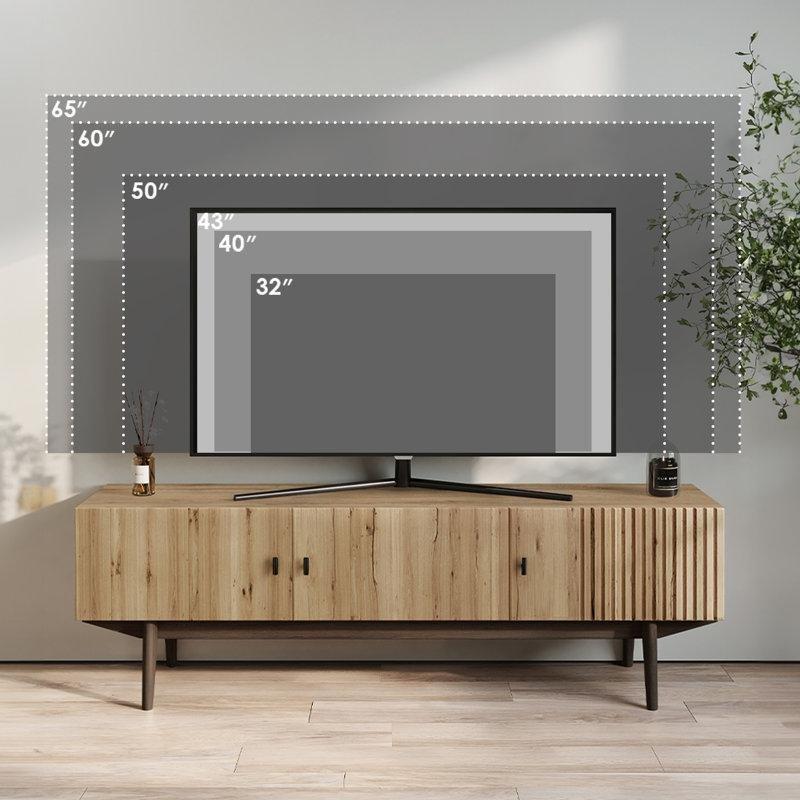 Ceviz Rengi Orta Yüzyıl Bohem TV Ünitesi 150x37x47 cm