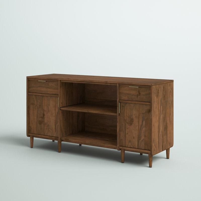 Ceviz Renginde Endüstriyel Ahşap TV Ünitesi 150x47x77 cm - 79216