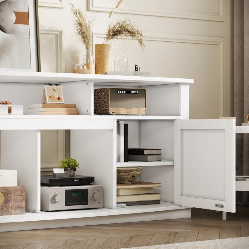 Çiftlik Tarzı TV Ünitesi 178 cm Geniş Ahşap Depolama Dolabı - 80017