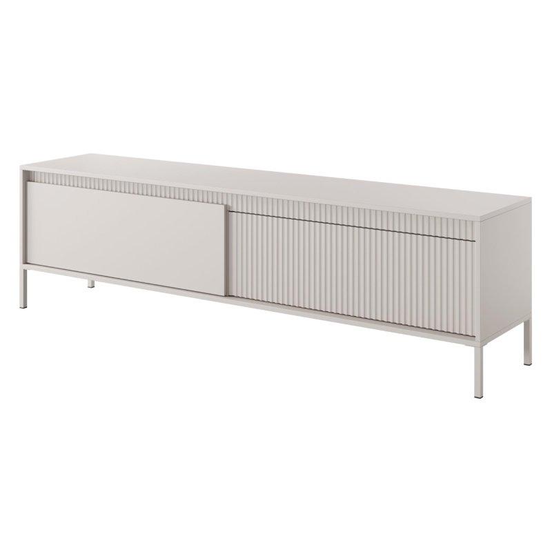 Çizgili Lamele Detaylı Bej TV Ünitesi 187x53 cm - 78979