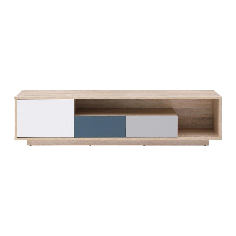 Çok Renkli Endüstriyel Ahşap TV Sehpası 180 cm