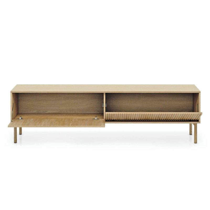 Cremona Renginde Çizgili Ön Panel İskandinav TV Ünitesi 187 cm - 78907