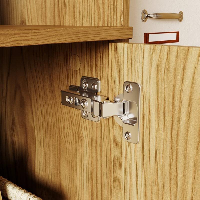 Doğal Ahşap ve Siyah Metal Aksesuarlı 4 Parçalı Dolaplı TV Ünitesi 180x320 cm - 78820