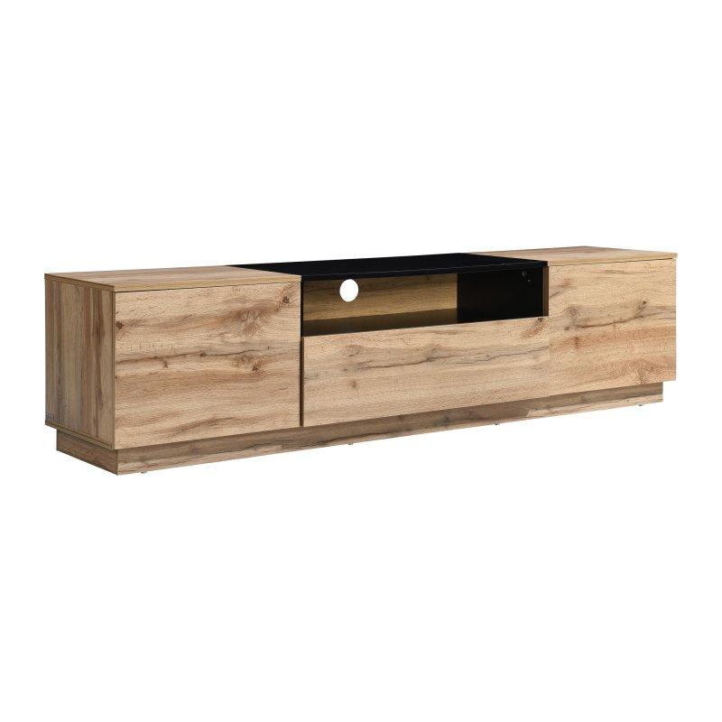 Doğal Meşe Desenli Modern 180 cm TV Sehpası