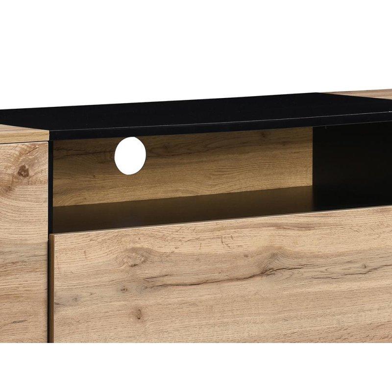 Doğal Meşe Desenli Modern 180 cm TV Sehpası