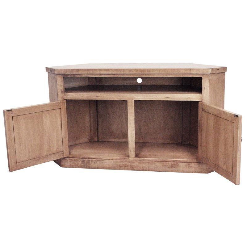 Endüstriyel Ahşap Bordeaux Köşe TV Ünitesi 145x40x80 cm