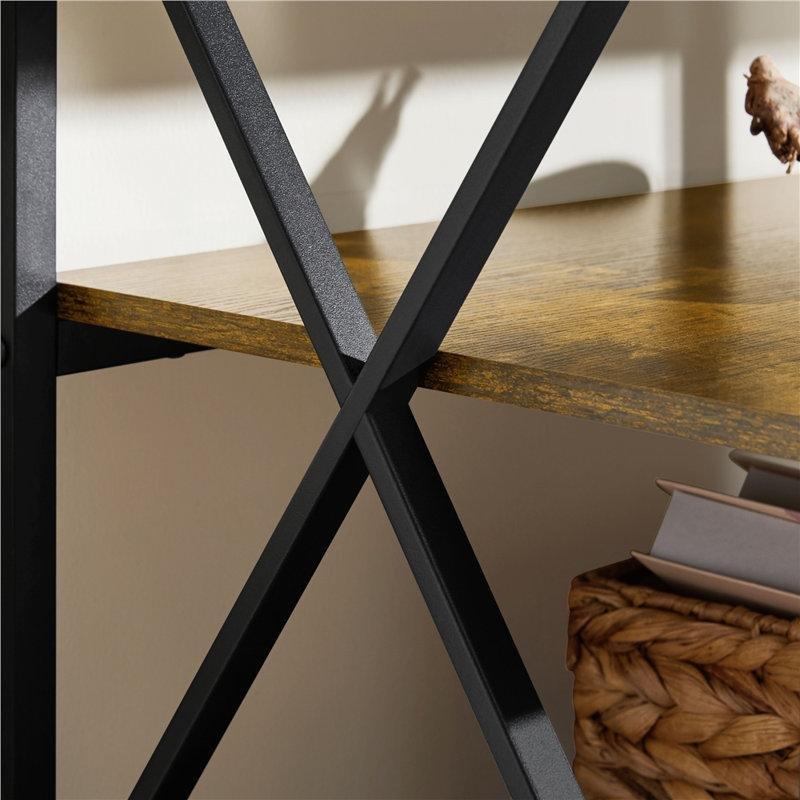 Endüstriyel Ahşap Metal TV Ünitesi 140x36x61 cm - 78634