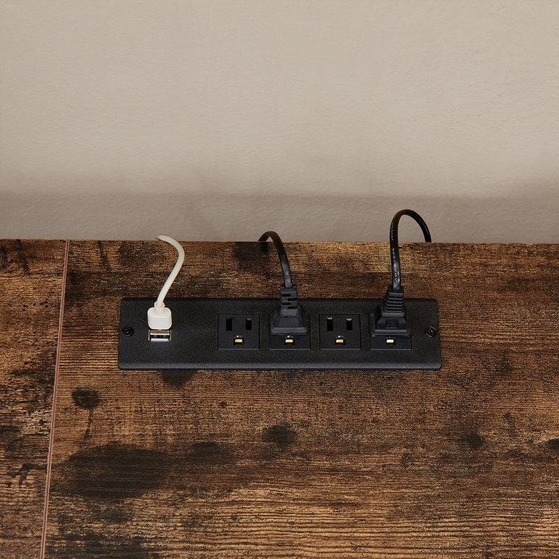 Endüstriyel Ahşap Metal TV Ünitesi 40x41 cm - 78649