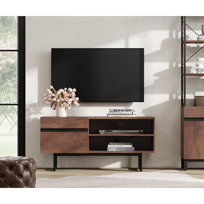 Endüstriyel Ahşap TV Ünitesi 107x41x51 cm - 79156