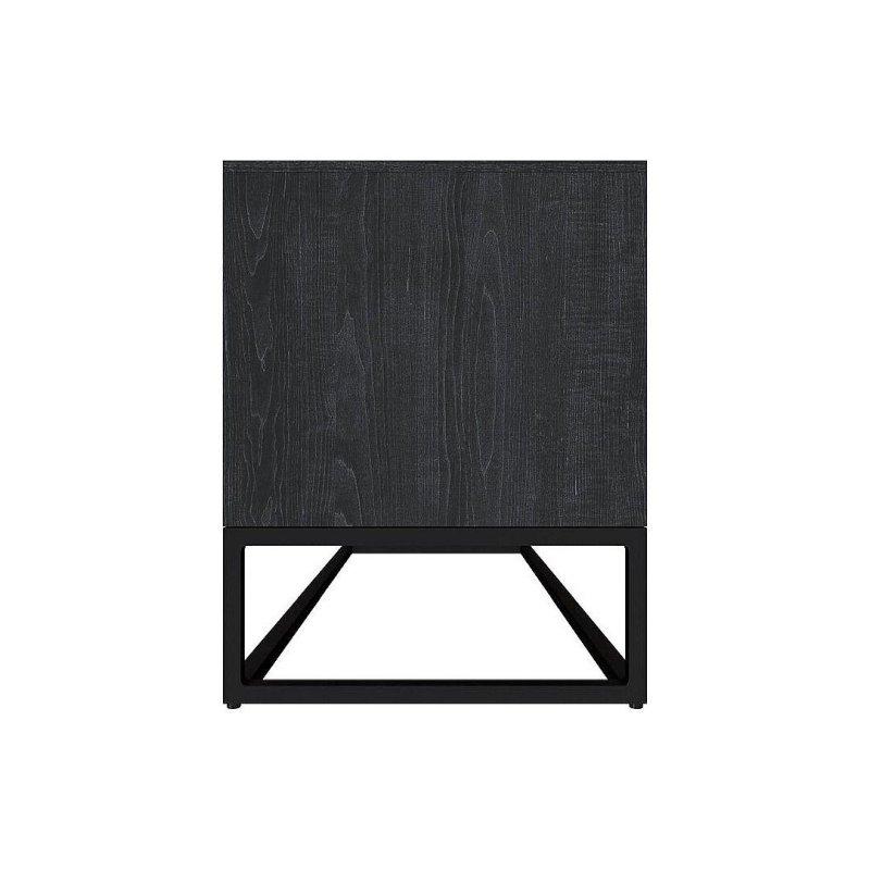 Endüstriyel Tasarım Akasya Ahşap Metal TV Ünitesi 90 cm