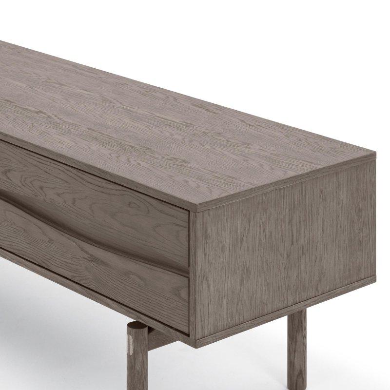 Espresso Kahverengi Meşe Kaplı TV Ünitesi 186x53x45 cm - 78994
