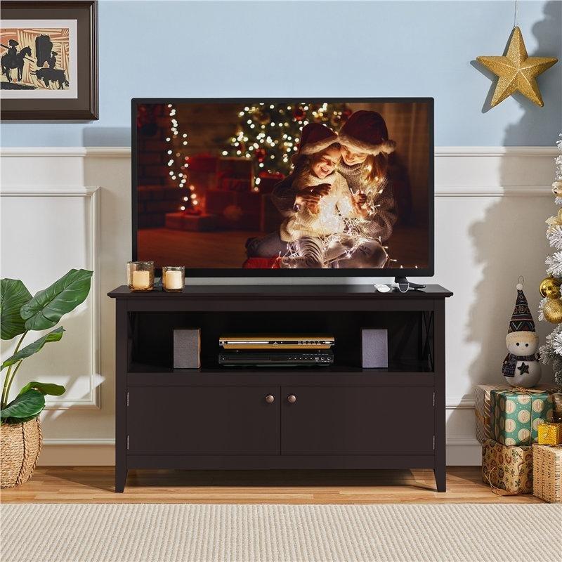 Espresso Renkli X Panelli Vintage Country TV Ünitesi 106 cm - 80083