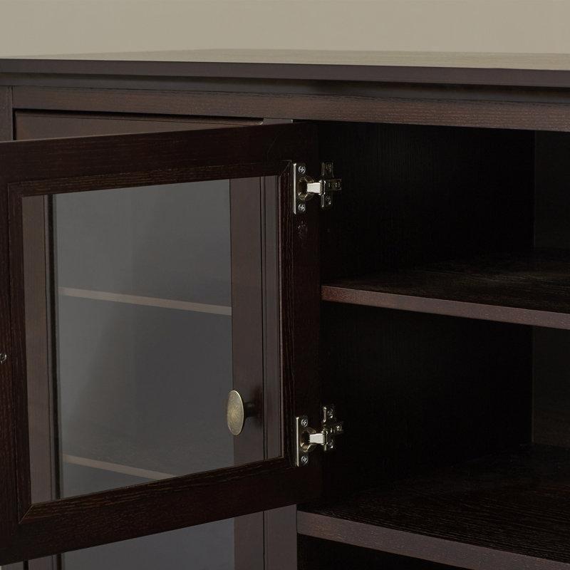 Geleneksel Tasarımlı Cam Kapılı 178 cm Dolaplı TV Ünitesi - 78775