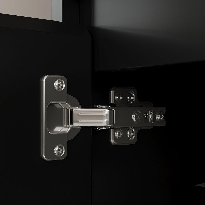 Genişletilebilir Antrasit TV Ünitesi LED Aydınlatmalı 160-230 cm