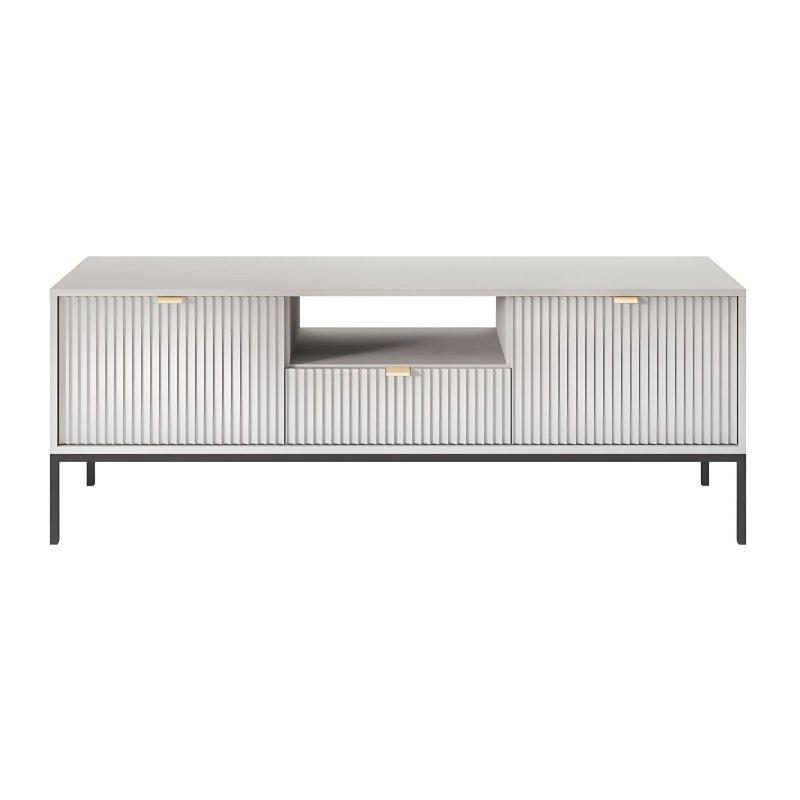 Gri Çizgili Modern TV Ünitesi 154 cm