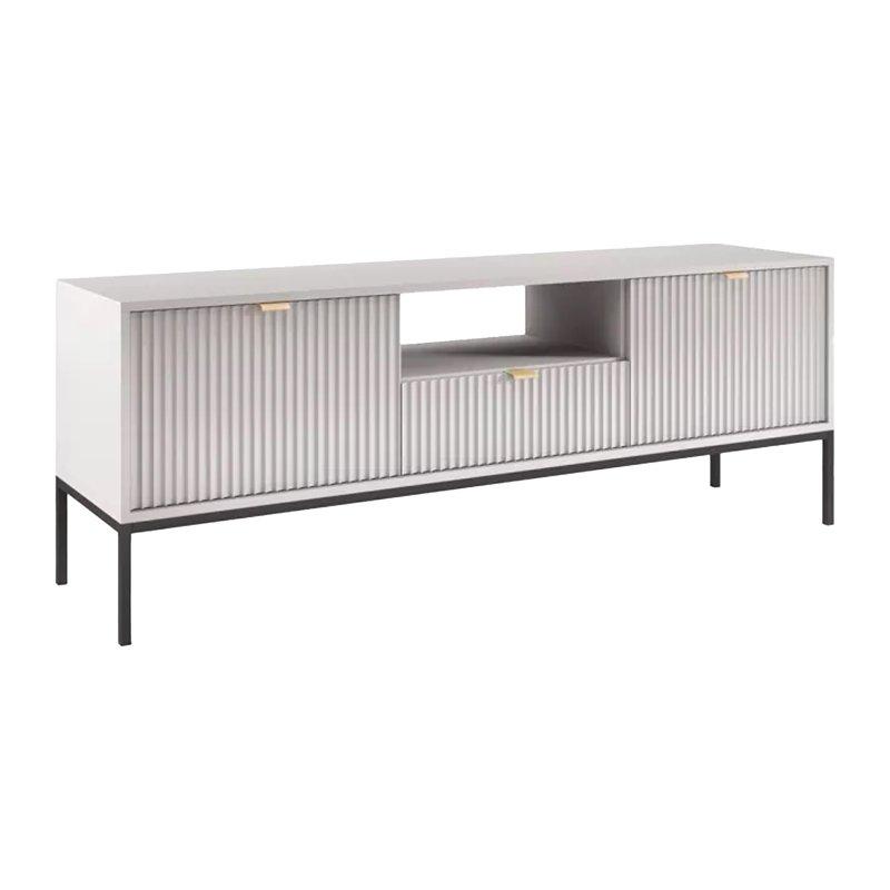 Gri Çizgili Modern TV Ünitesi 154 cm