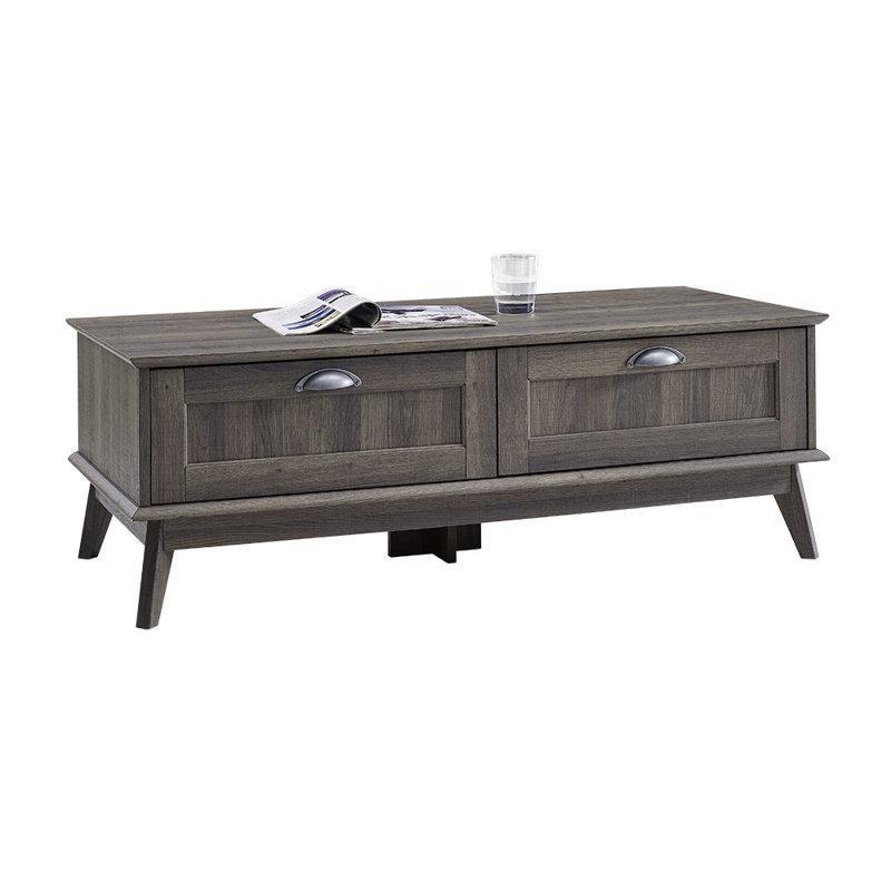 Gri Endüstriyel Ahşap TV Ünitesi ve Orta Sehpa Takımı 120x40 cm - 79654