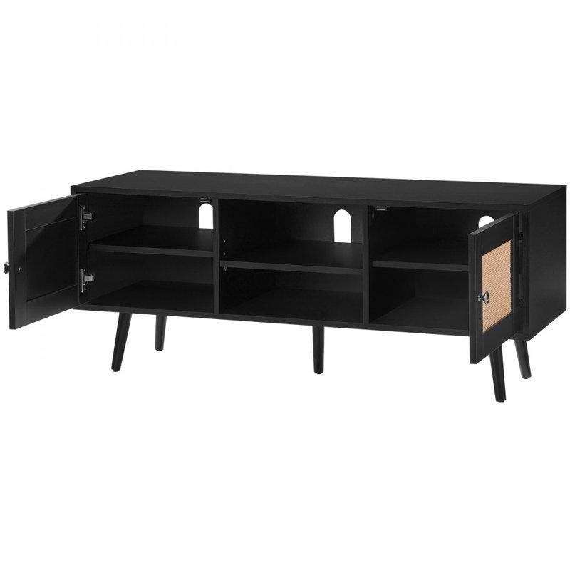 Hasırlı Kapılı Bohem TV Ünitesi 120x40x49 cm