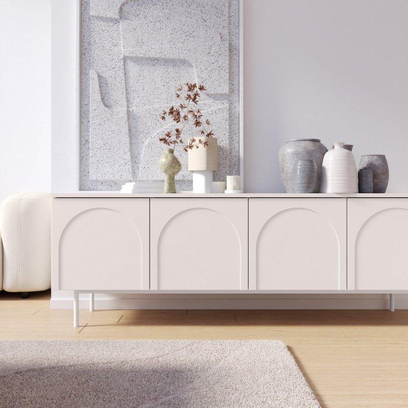 Kâşmir Renkli Dört Kapılı İskandinav TV Ünitesi 161x56 cm - 79099