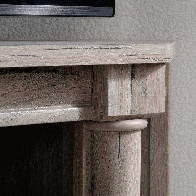 Kiraz Renkli Endüstriyel Ahşap Köşe TV Ünitesi 155x47x70 cm