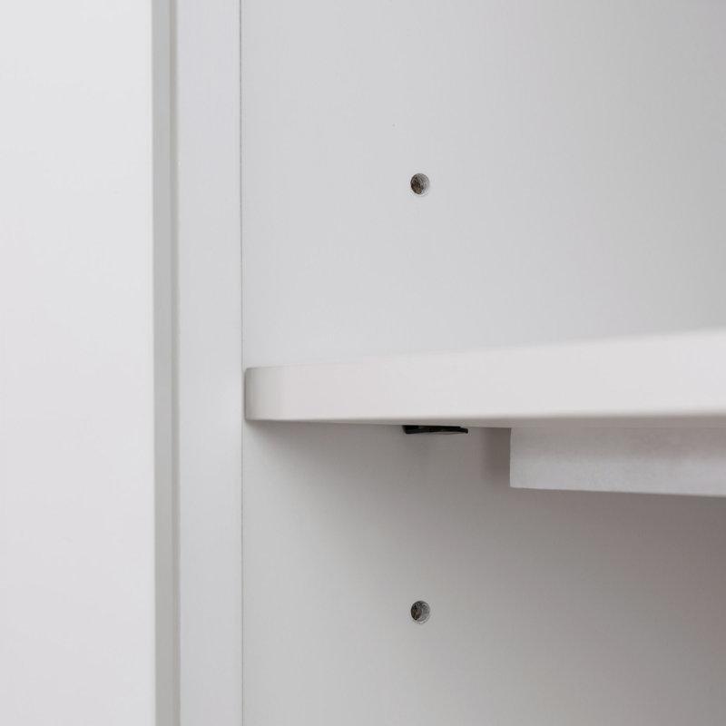 Köşe TV Ünitesi Beyaz Renk 142x51x64 cm