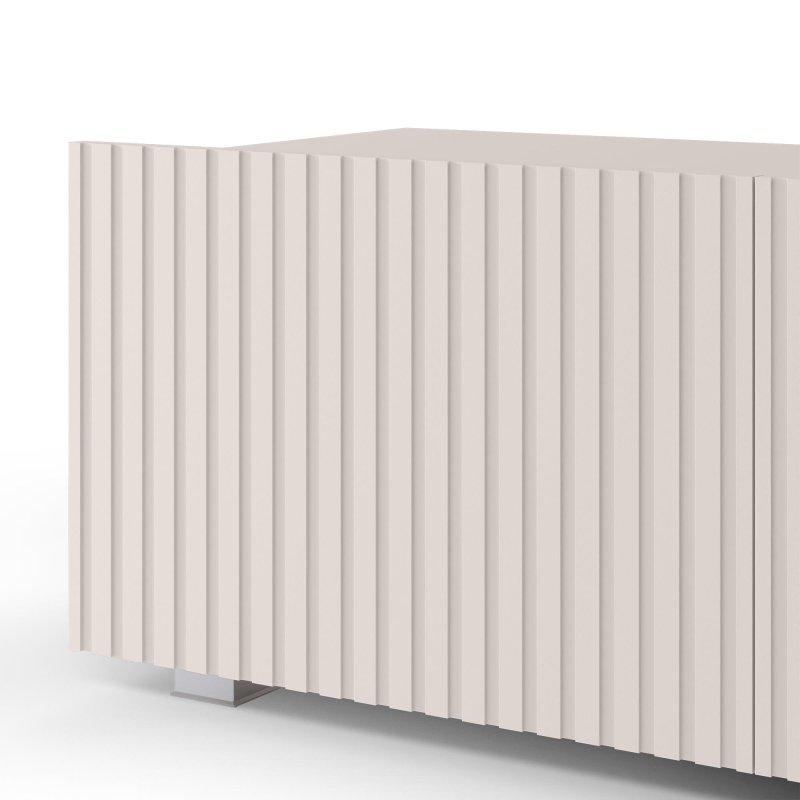 Krem Renkli Üç Kapılı Rifleli TV Ünitesi 150x35 cm - 78961