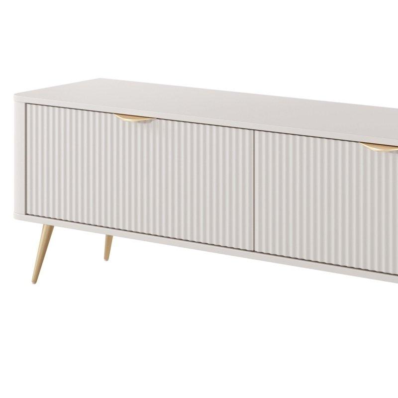 Kum Beji Rfleli TV Ünitesi 163 cm Altın Ayaklı - 79084