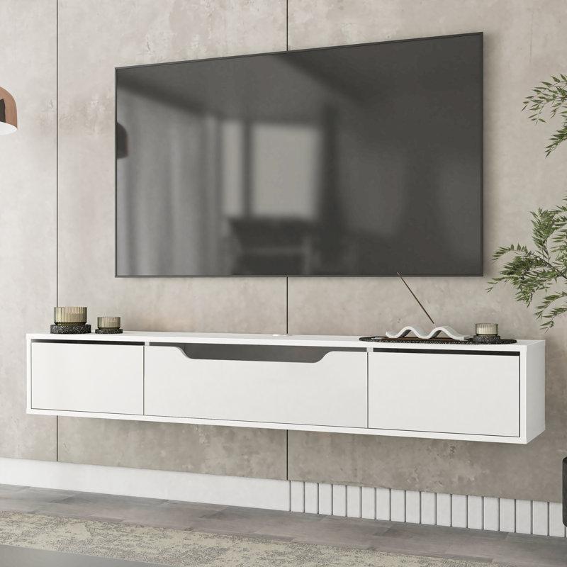 Luna Beyaz Duvara Monte TV Ünitesi 180 cm - 78355