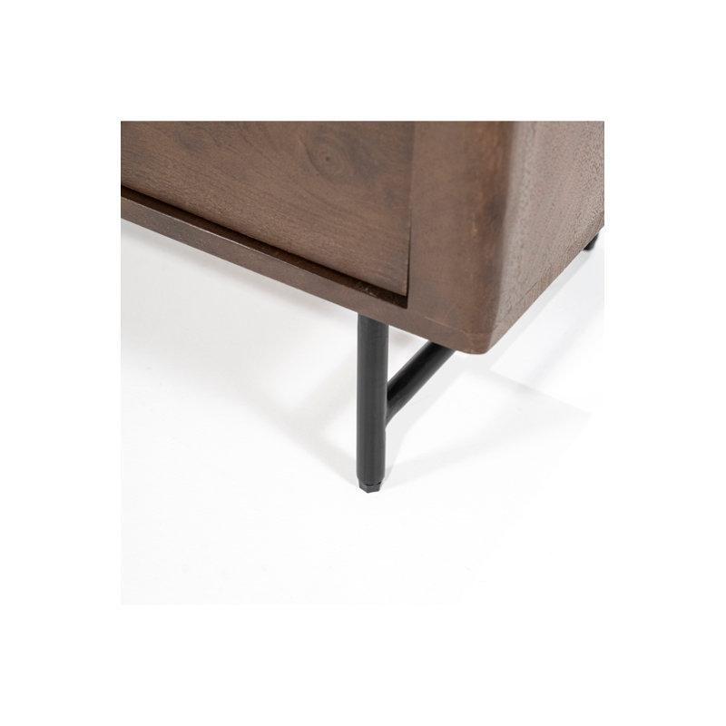 Mango Ağacı Travertin Üstlü Rustik TV Ünitesi 200x40x53 cm - 79159