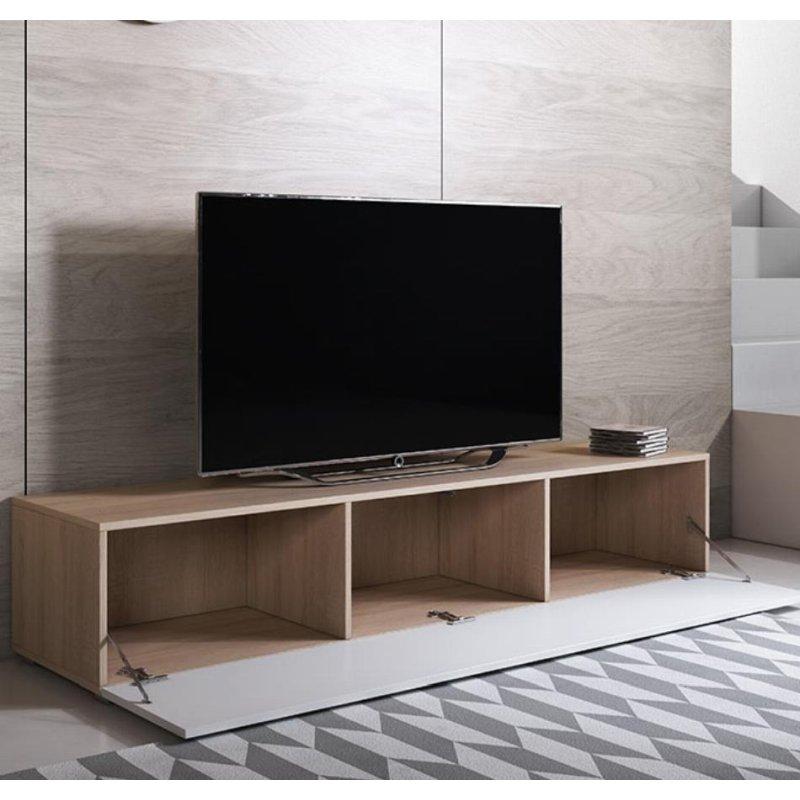 Mat Beyaz Sonoma Melez TV Ünitesi 160 cm