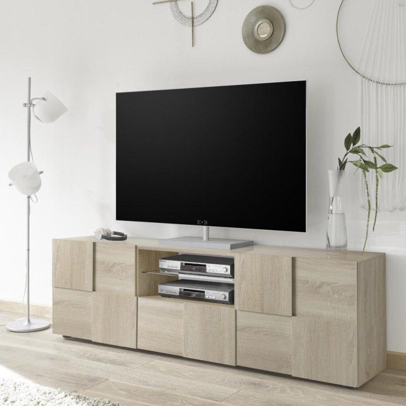 Meşe Desenli Modern 180 cm TV Ünitesi