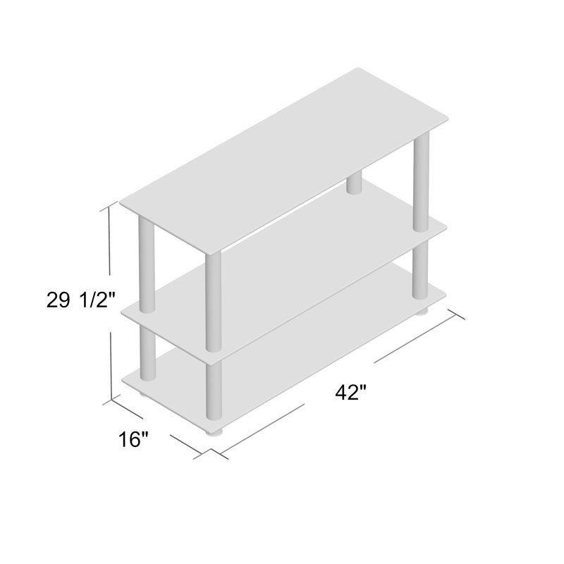Metal Çerçeveli Cam Raflı TV Ünitesi 107x41x75 cm - 78595