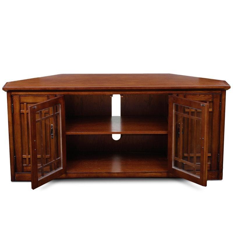 Mission Tarzı Açık Ceviz Renkli Köşe TV Ünitesi 142x51x64 cm