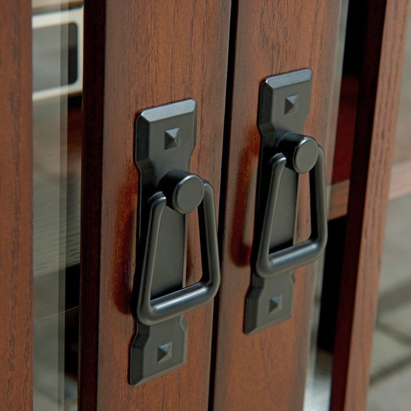 Misyon Tarzı Koyu Ceviz Rengi Köşe TV Ünitesi 117 cm