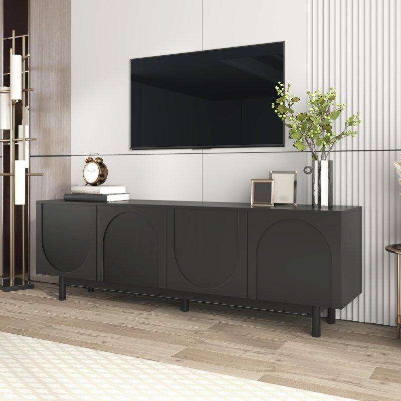 Modern Antrasit Gri 175 cm TV Sehpası