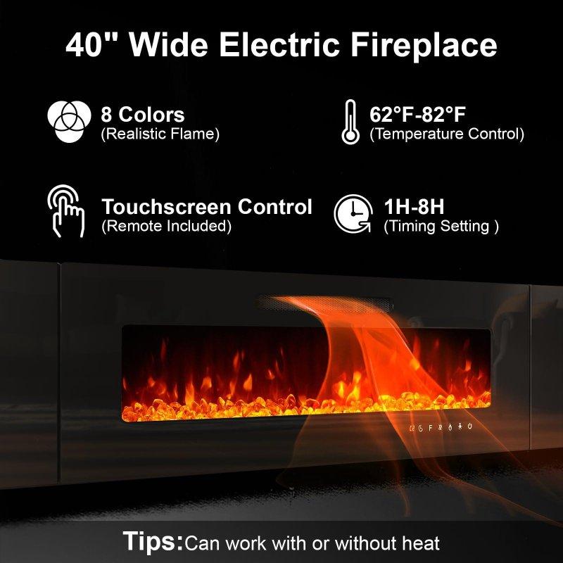Modern Antrasit Gri LED Işıklı 127 cm TV Ünitesi Takımı